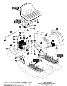 Part Location Diagram of 94153-898 Murray BRACKET, PIVOT SEAT